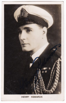 Henry Edwards "The Flag Lieutenant" Signed postcard
