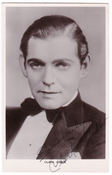 Clark Gable. Picturegoer 507. Secretarial signature