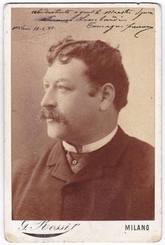 Francesco Tamagno. Signed cabinet photo, dated 1887