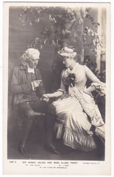 Henry Irving. Ellen Terry "The Vicar Of Wakefield" Rotary 1261 A