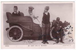 Harry Tate. Comedian "Motoring" Rotary 4238 G. Signed postcard