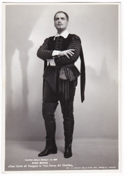 Gino Bechi "The Force of Destiny" La Scala" M. Camuzzi, Milan