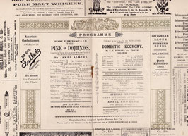 Pink Dominoes. William Day, William Lugg, Aubrey Boucicault, Gabrielle Goldney, Alice Yorke, Alma Stanley. Comedy, 1889
