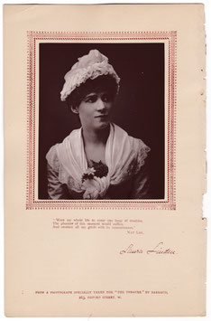 Laura Linden as Olivia "The Vicar of Wideawakefield" Barraud, 1885. Carbon