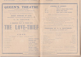 The Love-Thief. Dorothy Stephen, Edward Sass, Marga La Rubia, Miriam Lewes, Albert Evremond. Queen's, 1916
