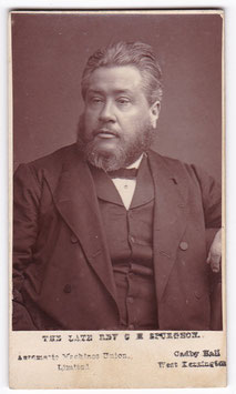 Charles Haddon Spurgeon. English Particular Baptist preacher. CDV