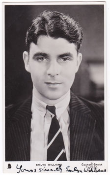 Emlyn Williams. Tucks 220. Signed postcard
