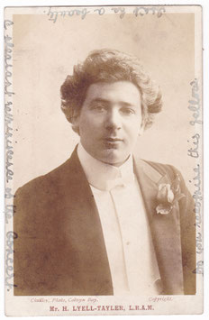 H Lyell Tayler. Conductor, violinist. Chidley, Colwyn Bay