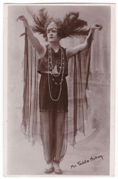 Teddie Holton. Postcard sent to Archie written and signed by Holton