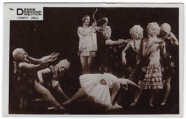 The Dessie Desmond Direction. Variety Girls. Postcard written and signed by Desmond to agent Fred Reynolds