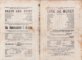 Peace And Quiet: An Ambassador From Below: Love Or Money. George Honey, Cecil Murray, Helen Stewart, Hetty Tracey, Caroline Harvey, Louisa Gourlay, C H Fenton.  Strand, 1878