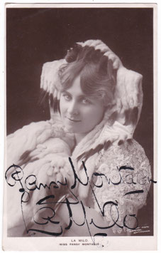 Pansy Montague "La Milo" Hubbard, Nottingham. Signed postcard