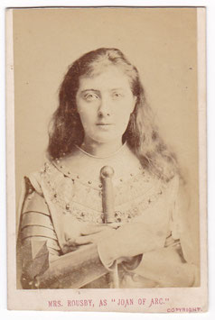 Clara Rousby as Joan Of Arc. London Stereoscopic CDV (d)