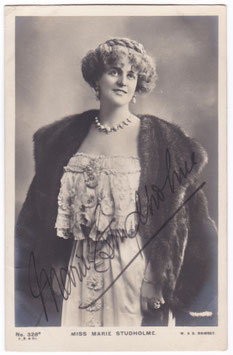 Marie Studholme. Beagles 328 H. Signed postcard