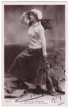 Alice Crawford "The Christian" Rotary 1852 M. Signed postcard