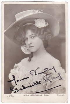 Gabrielle Ray. Beagles 1135. Signed postcard