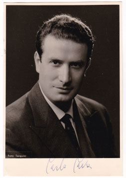 Carlo Cava. Signed postcard