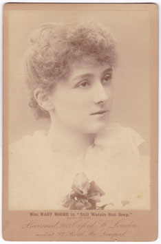 Mary Moore "Still Waters Run Deep" 1890. Barraud cabinet photo