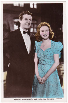 Robert Cummings and Deanna Durbin. Film Partners PC 270