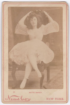 Hattie Harvey. Newsboy cabinet photo