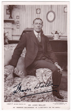 Lewis Waller "A Butterfly On The Wheel" Rotary 11627 P. Signed postcard