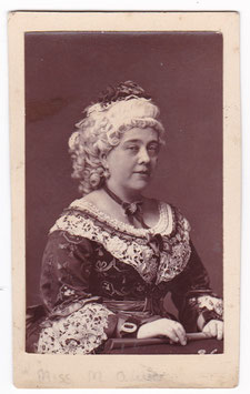 Martha Patty Oliver as Mrs Candour "The School For Scandal" 1872. Elliott & Fry Woodburytype on card mount