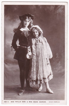 Phyllis Dare. Maidie Andrews "Babes In The Wood" Rotary 1847 A