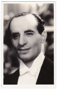 Benjamin Ambrose. Bandleader and violinist. Signed postcard
