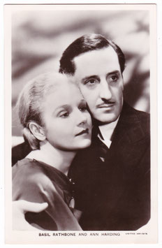 Basil Rathbone and Ann Harding. Film Partners P 214