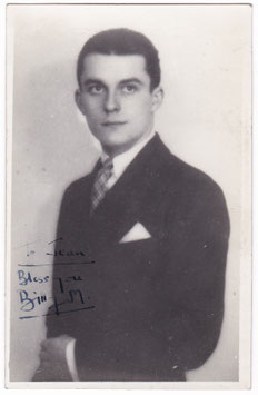 Billy Milton. Signed postcard
