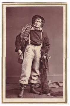 George Belmore as Peggotty "The Deal Boatman" CDV