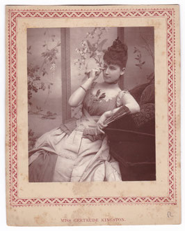 Gertrude Kingston. Barraud, 1889. Carbon