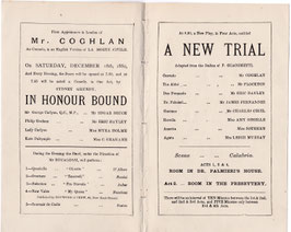 In Honour Bound: A New Trial. Edgar Bruce, Eric Bayley, Charles Coghlan, Myra Holme, Cissie Grahame. Prince Of Wales's, 1880