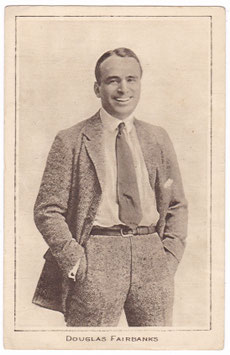 Douglas Fairbanks. Star postcard