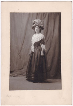 Aline Vallandri "Solange" Photograph mounted to card