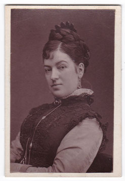 Eleanor Bufton. Mughal style floral motif reverse. CDV