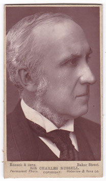 Charles Arthur Russell, Baron Russell of Killowen (1832-1900) Russell & Sons, London. Taunus ad. CDV