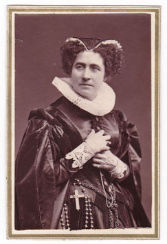 Adelaide Ristori as Mary Stuart. Woodburytype CDV