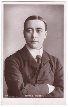 George Robey. Rotary 125 B. Signed postcard with message