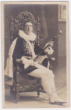 Will Cannell as Giuseppe Palmieri "The Gondoliers" Amateur Operatic Society. Signed postcard
