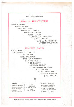 Trilby. Phyllis Neilson Terry, Agnes Marey, Charles Garry, Cyril Sworder. Wimbledon, 1921