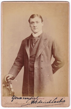 Fred Leslie. London Stereoscopic Co. Signed cabinet photo