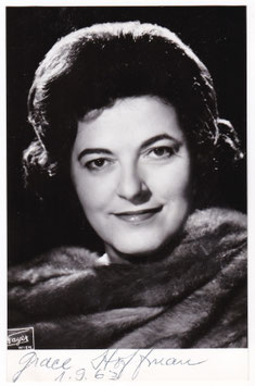 Grace Hoffman. Signed postcard, dated 1963