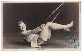 Anita Colda. Acrobatic dancer and singer. Signed postcard