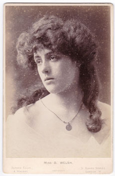 Miss D Welsh. Alfred Ellis & Walery cabinet photo
