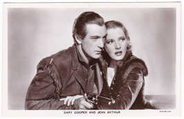 Gary Cooper and Jean Arthur. Film Partners P 207
