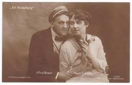 Alfred Braun and Paula Schneider "Old Heidelberg" Herm. Leiser 1427