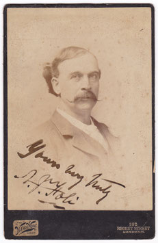 Allan James Foley (Foli) Vander Weyde Light. Signed cabinet photo