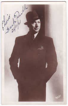 Frank Randle. Signed postcard dated 1941