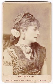 Helena Modjeska "Adrienne Lecouvreur" London Stereoscopic Co. CDV